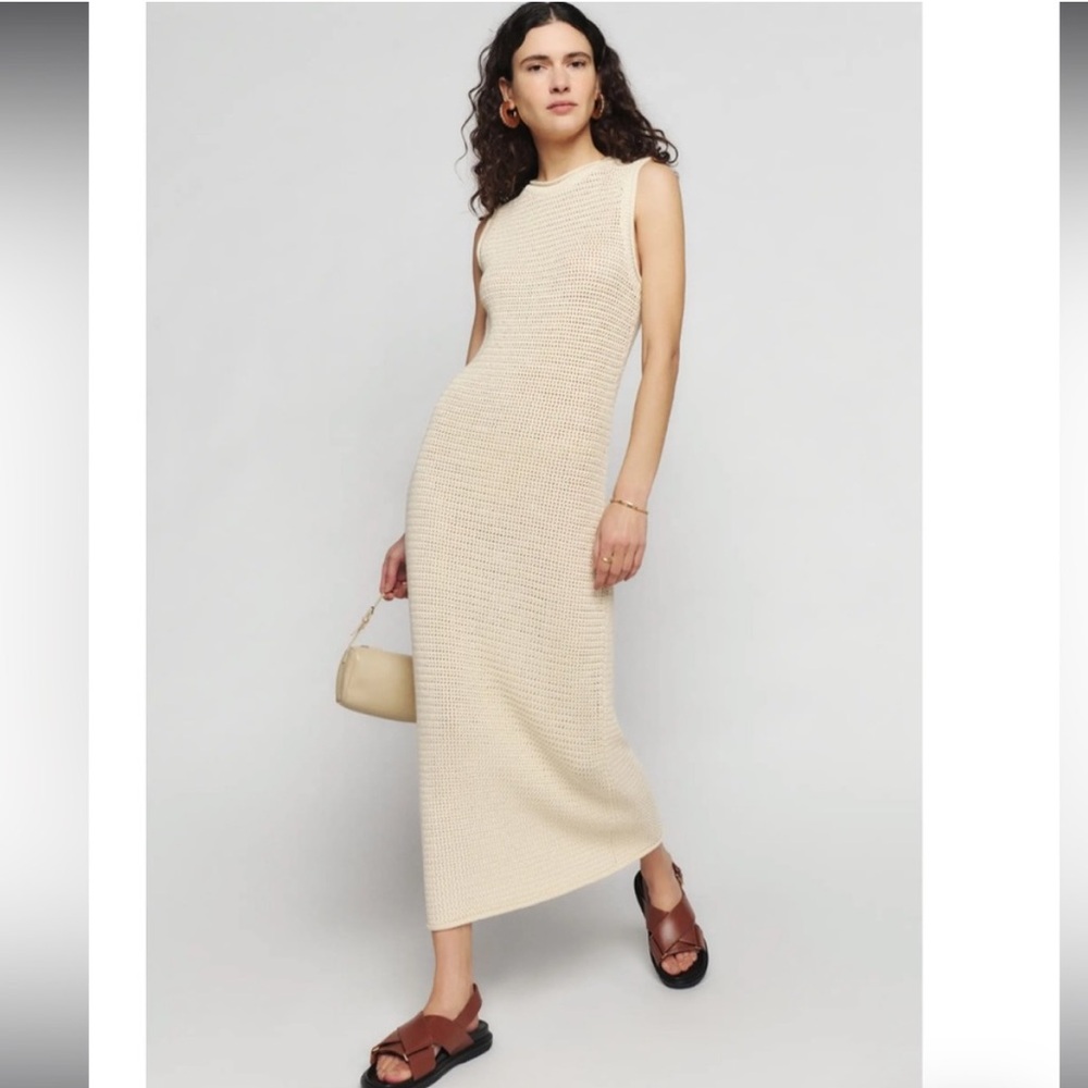 Reformation crochet dress, size small